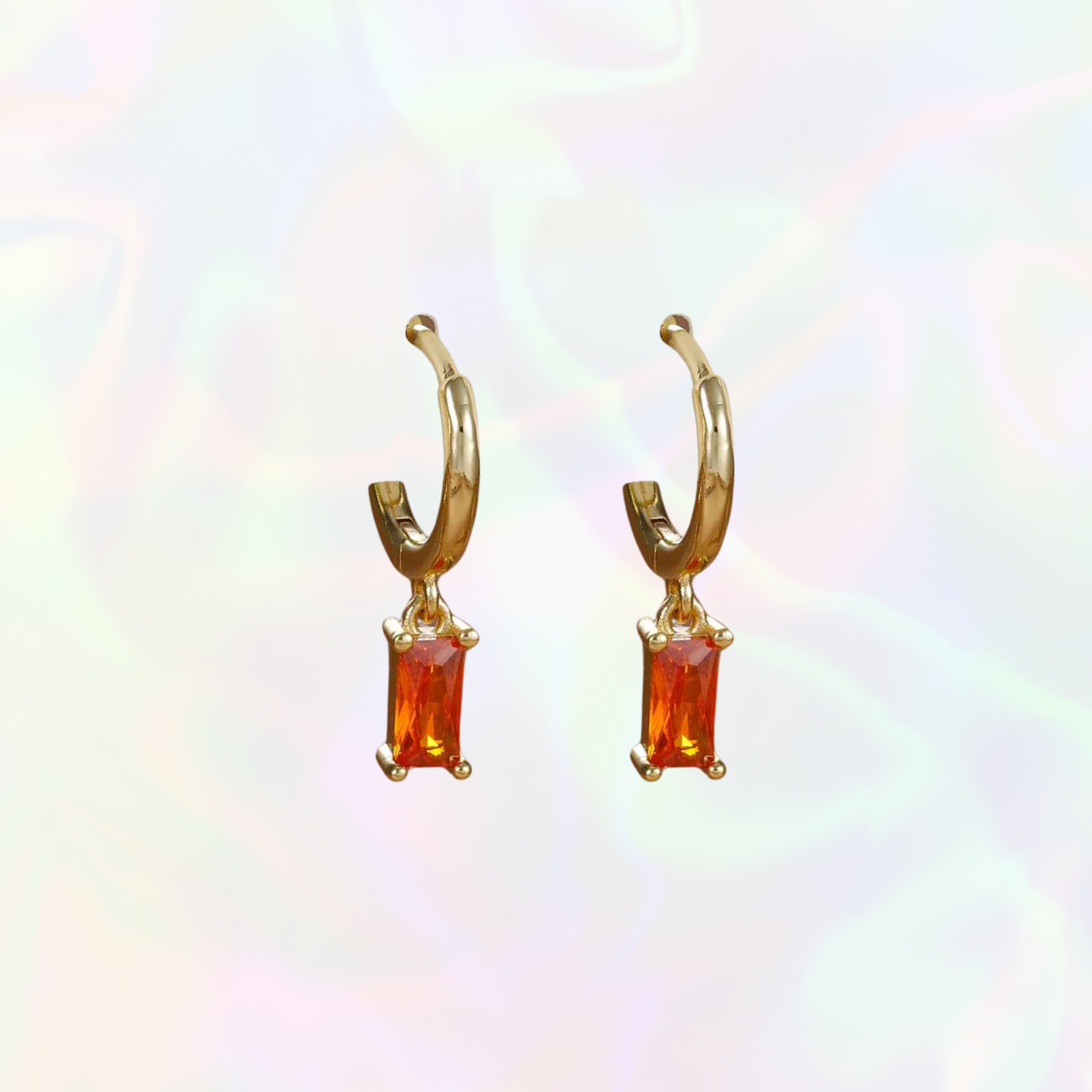 Lara Earrings - Orange