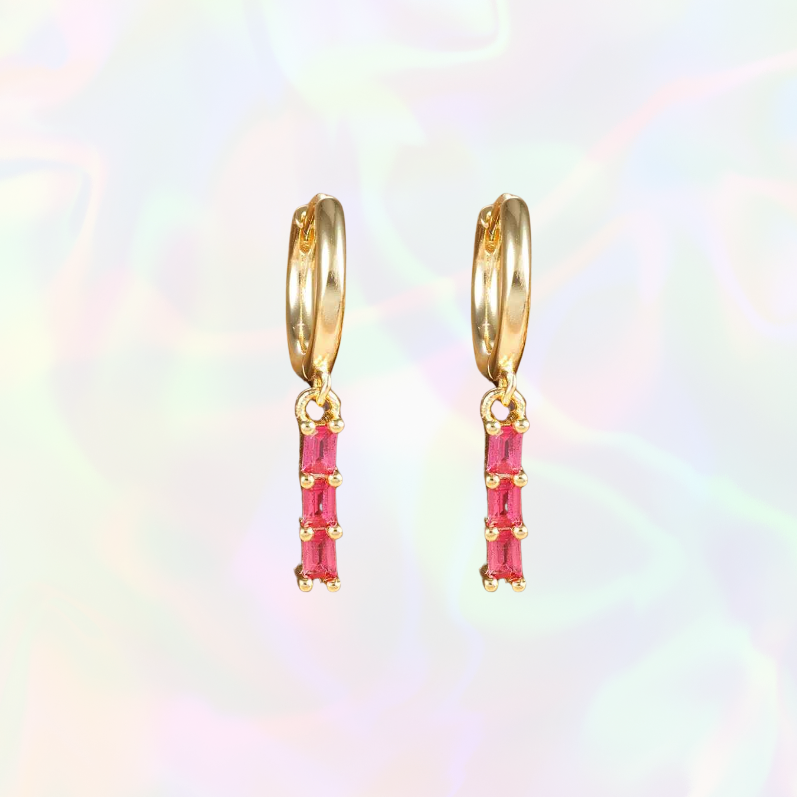Anaïs Earrings - Dark Pink