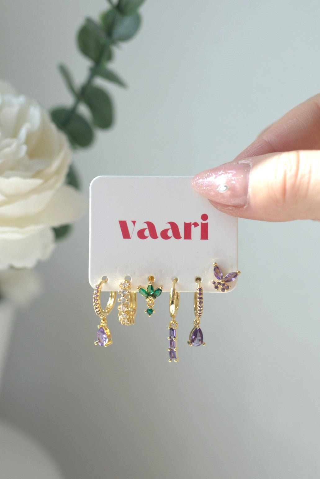 Anaïs Earrings - Purple