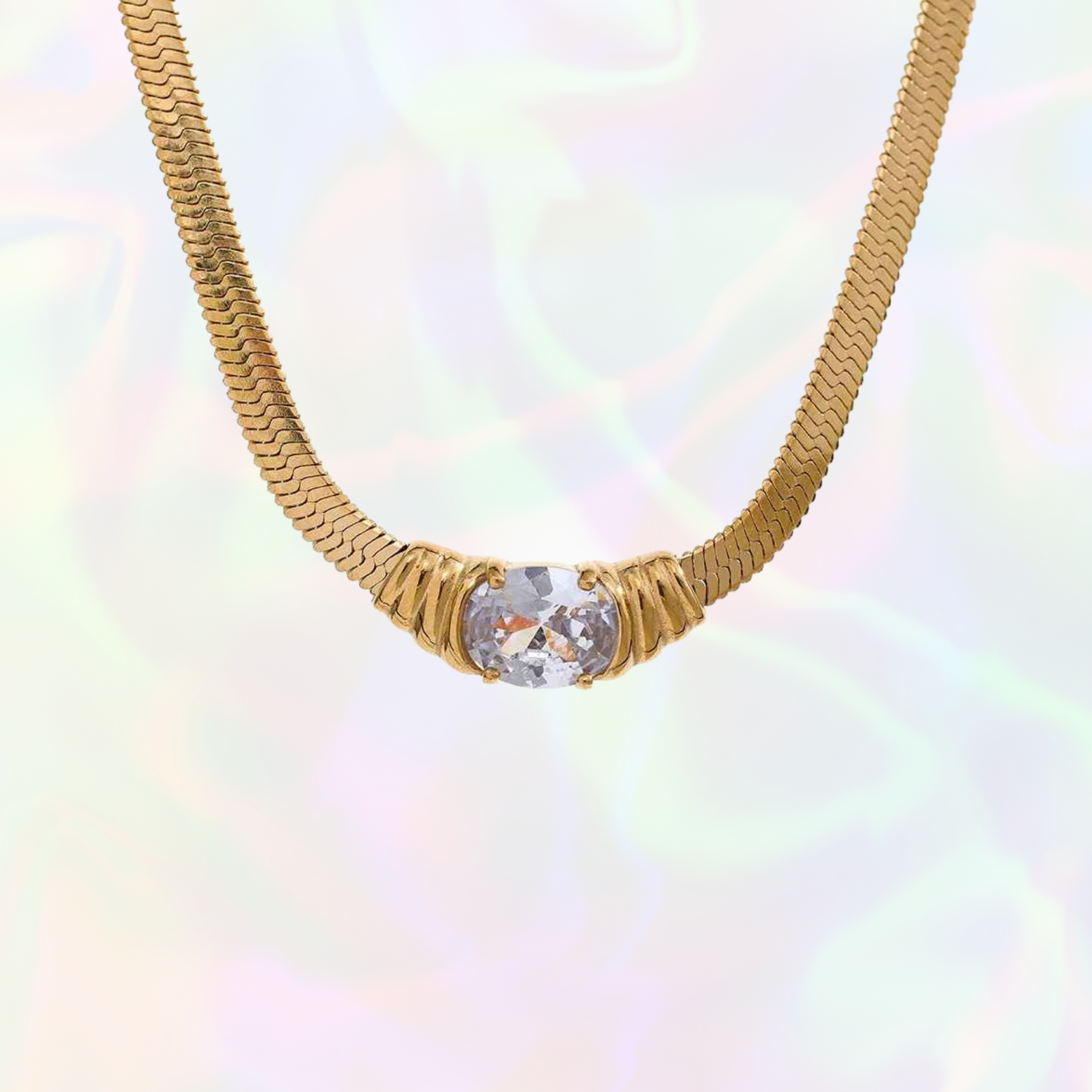 Rosa Necklace - White