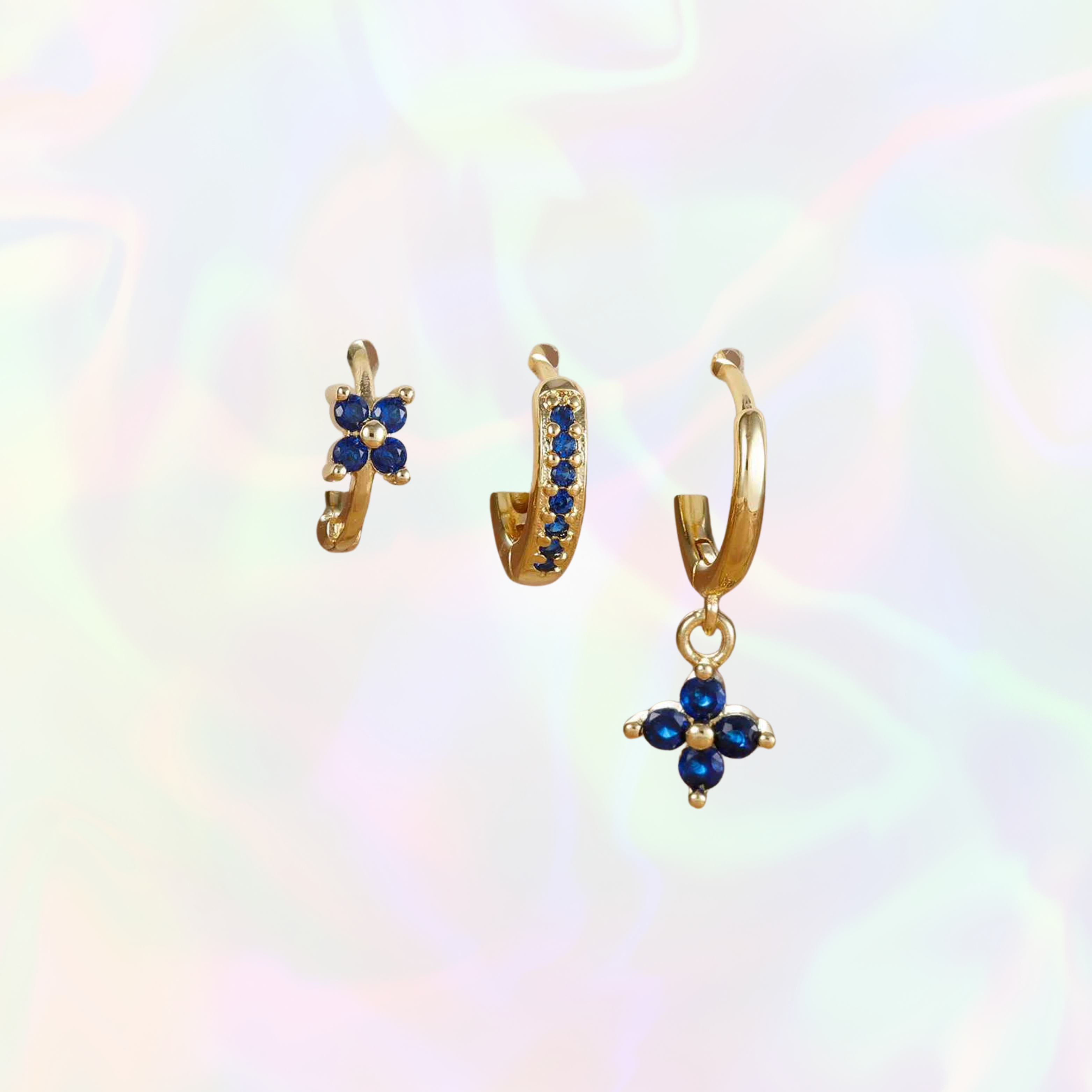 Neha Earrings - Blue