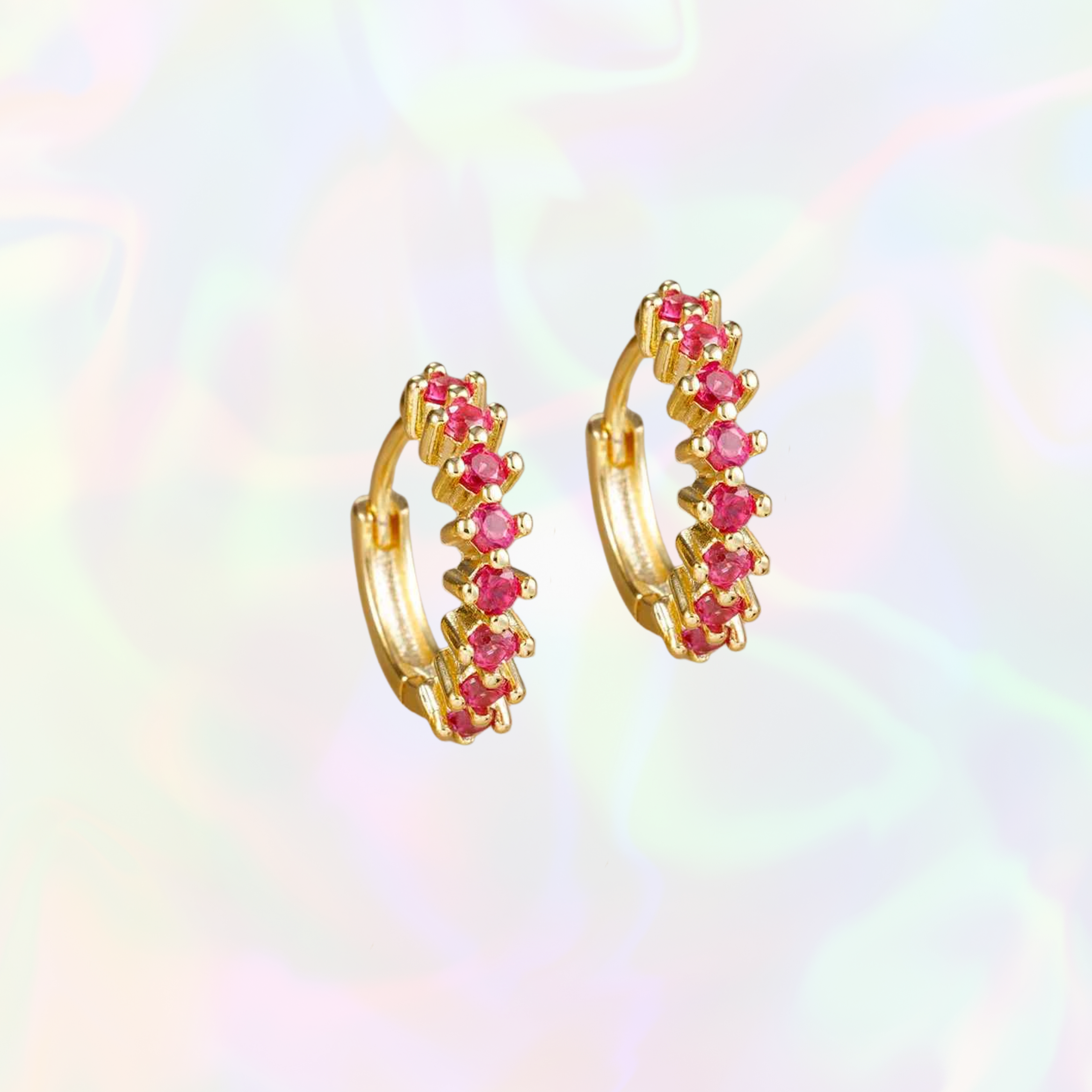 Tahlia Earrings - Dark Pink