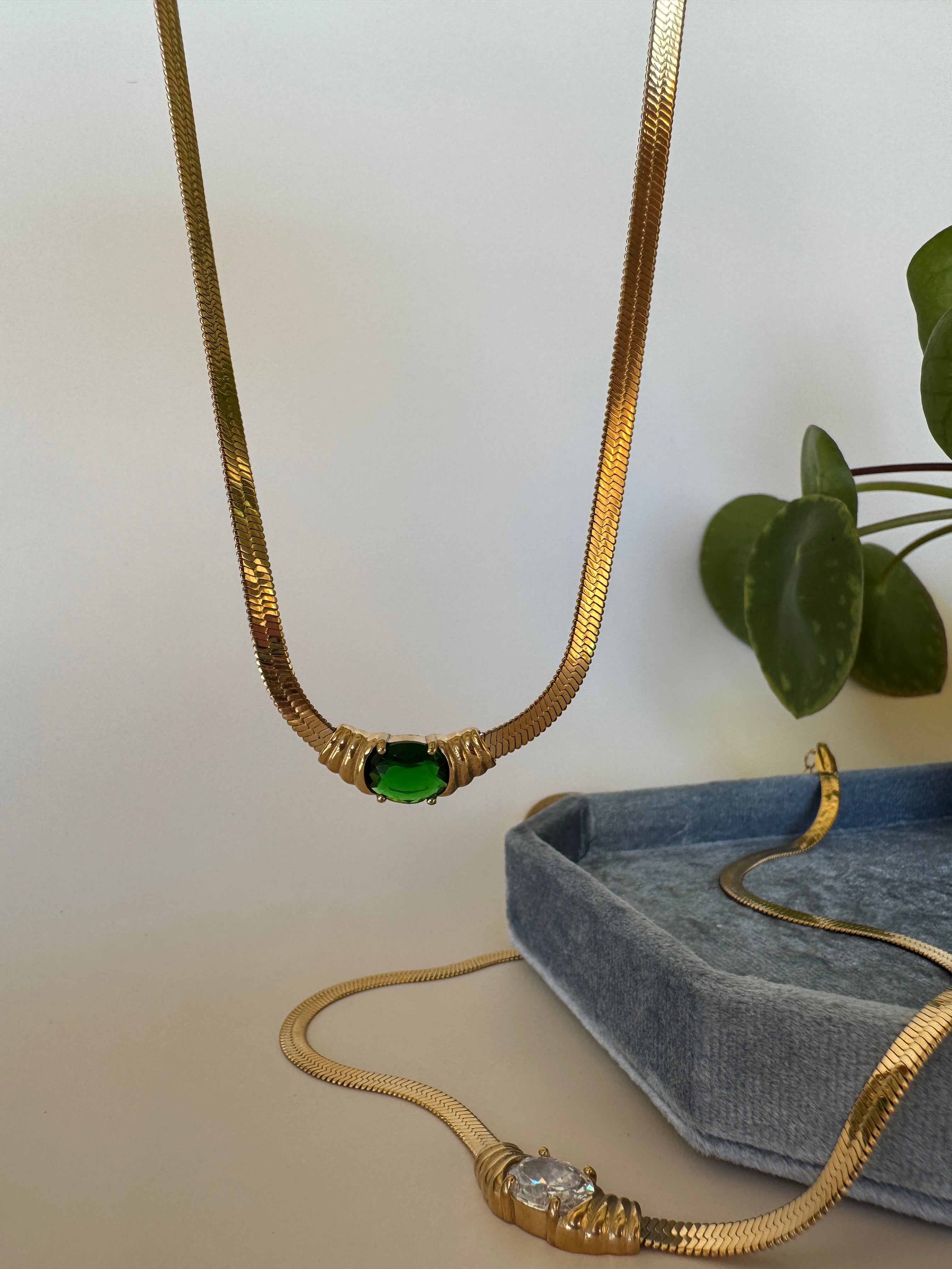 Rosa Necklace - Green