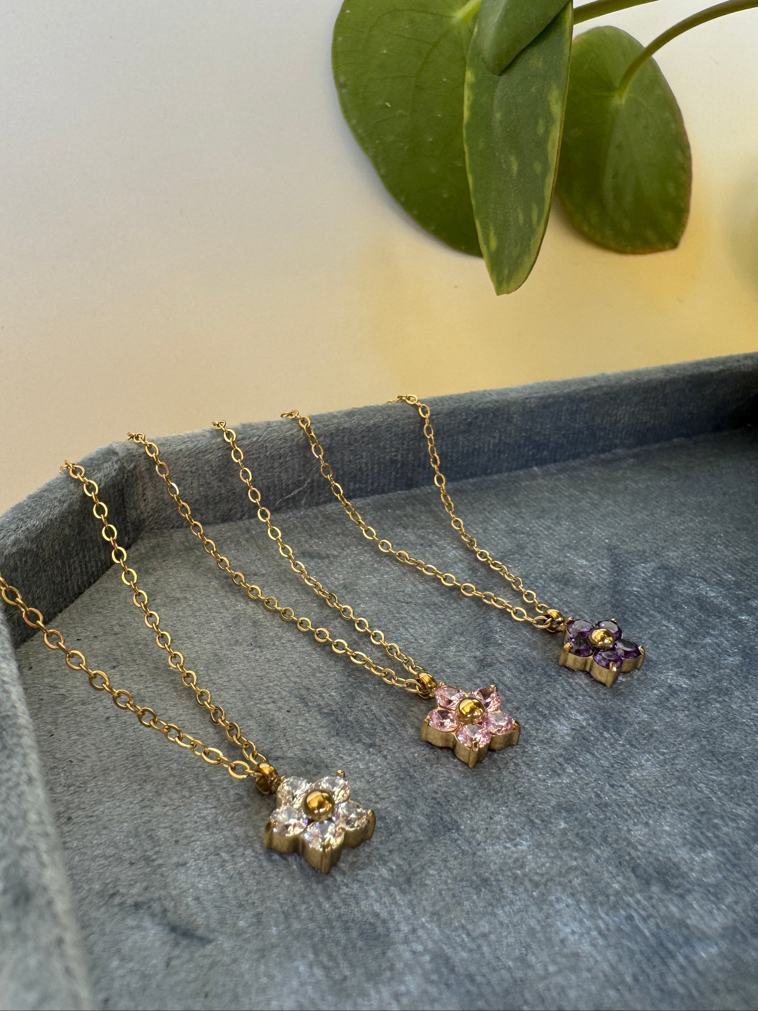 Yasmin Necklace - Purple