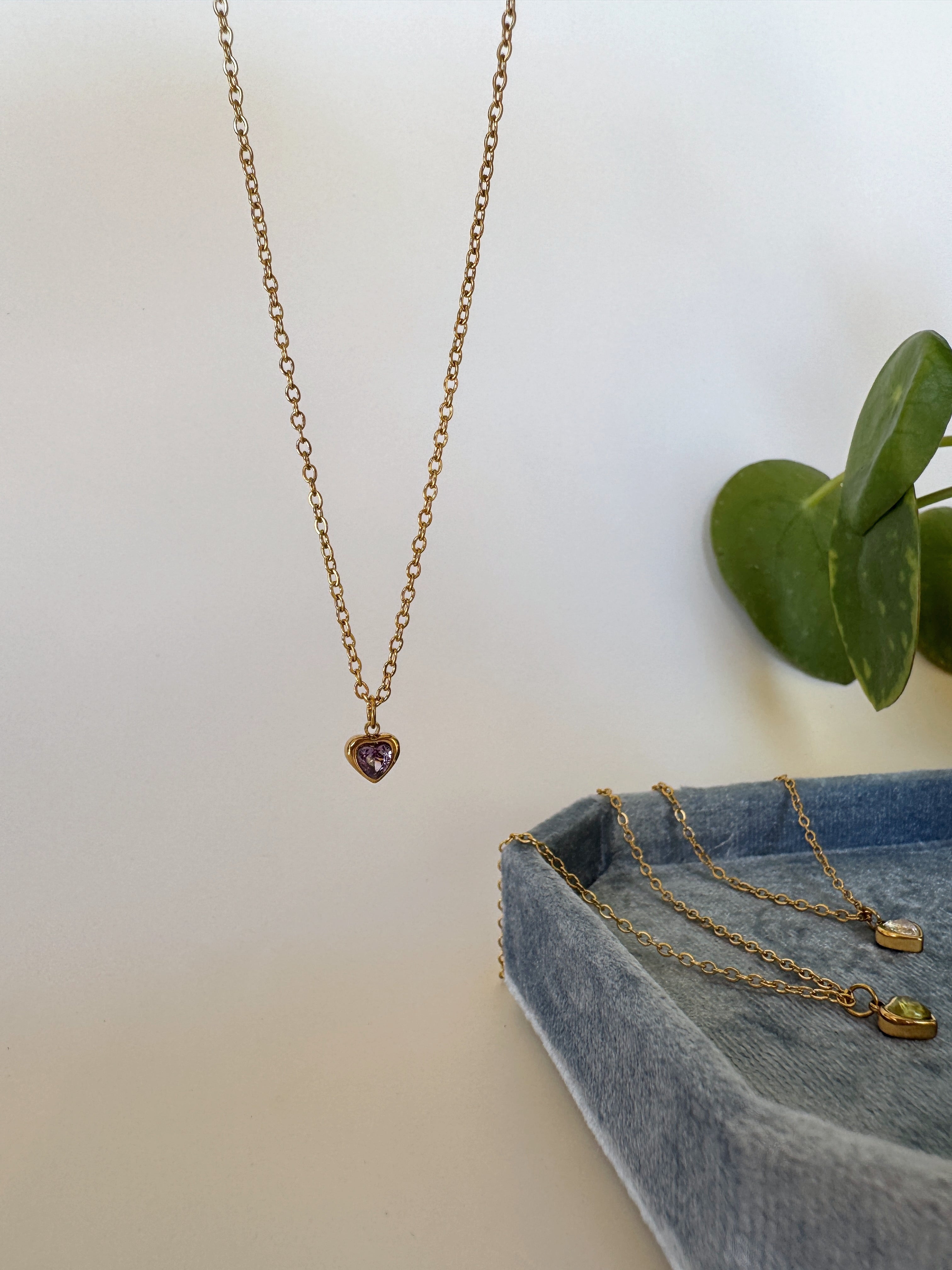 Margot Necklace - Purple